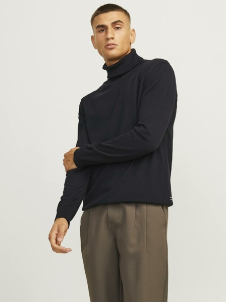 Jack & Jones Schwarz Herren Jack & Jones Basic Rollkragenpullover