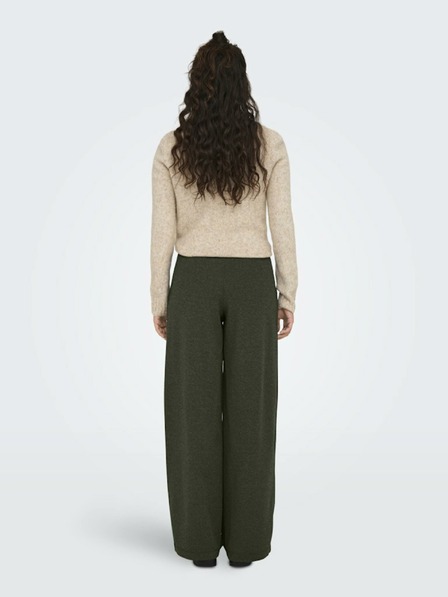 Jacqueline de Yong Dunkelgrüne Damen-Weitbeinhose JDY Geggo