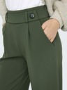 Jacqueline de Yong Dunkelgrüne Damen-Weitbeinhose JDY Geggo