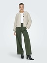 Jacqueline de Yong Dunkelgrüne Damen-Weitbeinhose JDY Geggo