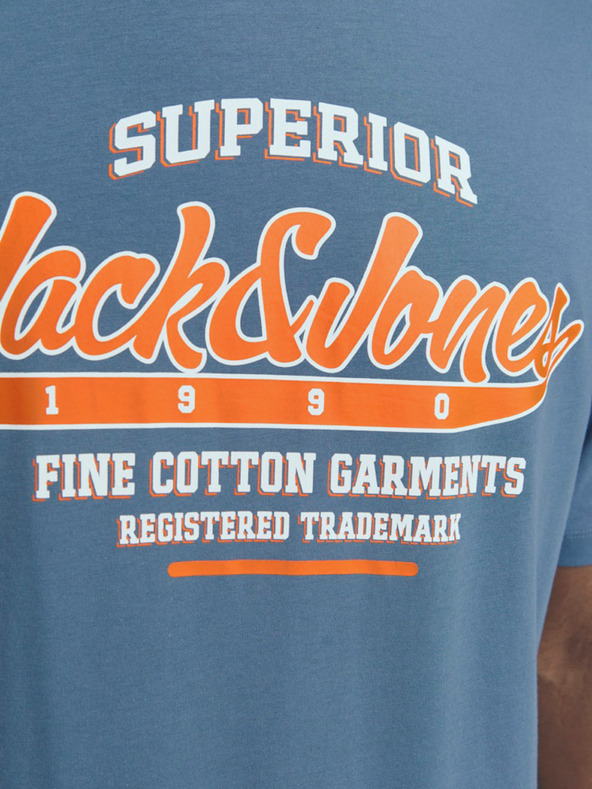 Jack & Jones Blaues Jack & Jones Logo-Hemd für Herren