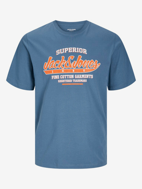 Jack & Jones Blaues Jack & Jones Logo-Hemd für Herren