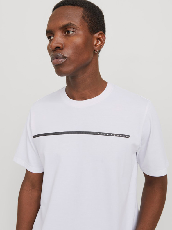 Jack & Jones Weißes Jack & Jones Fusion Herren T-Shirt