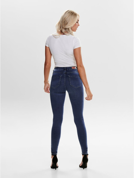 ONLY Blaue Röhrenjeans mit hoher Taille ONLY Royal