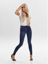 ONLY Blaue Röhrenjeans mit hoher Taille ONLY Royal