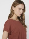 ONLY Braunes Basic-T-Shirt ONLY