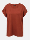 ONLY Braunes Basic-T-Shirt ONLY