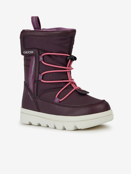 Geox Burgunderfarbene Mädchen-Stiefeletten Geox Willaboom Abx