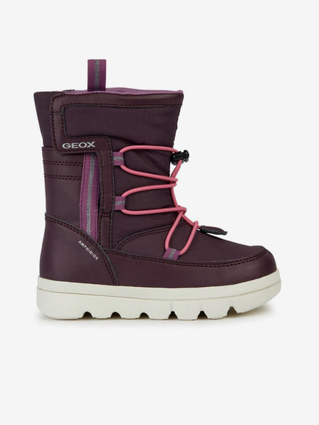 Geox Burgunderfarbene Mädchen-Stiefeletten Geox Willaboom Abx