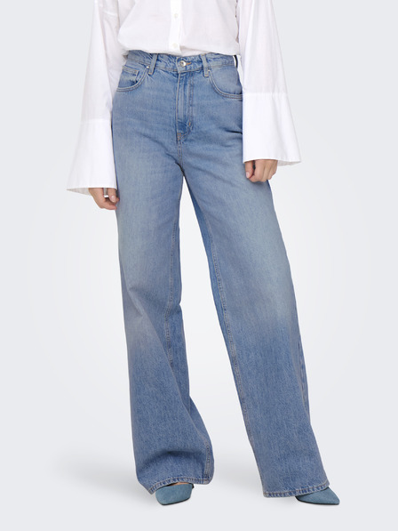 ONLY Hellblaue Damenjeans mit weitem Bein ONLY Hope