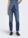 ONLY Dunkelblaue Straight-Fit-Jeans für Damen ONLY Emily