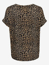 ONLY Braunes gemustertes Damen-T-Shirt ONLY