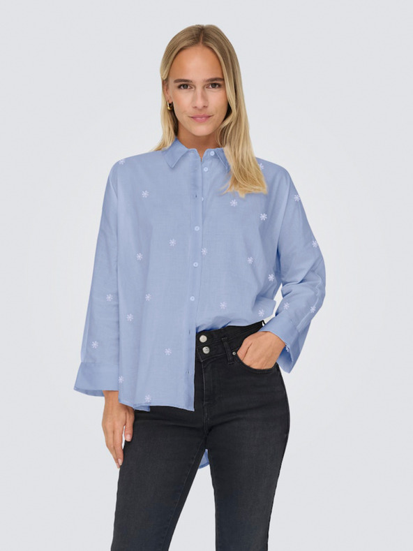 ONLY Blaue Damenbluse ONLY