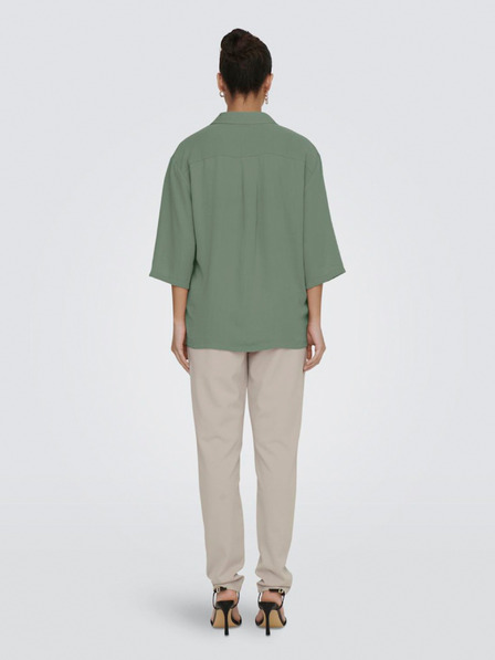 Jacqueline de Yong Grünes Damen-Kurzarm-Shirt JDY