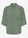 Jacqueline de Yong Grünes Damen-Kurzarm-Shirt JDY