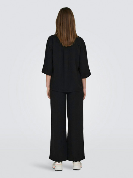 Jacqueline de Yong Schwarzes Damen-Kurzarm-Shirt JDY