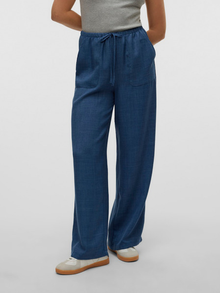 Vero Moda Blaue weite Damenjeanshose Vero Moda