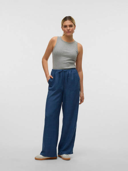 Vero Moda Blaue weite Damenjeanshose Vero Moda