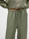 Vero Moda Khaki Damenjeans mit weitem Bein Vero Moda