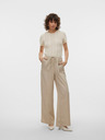 Vero Moda Beige Damenjeans mit weitem Bein Vero Moda