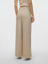 Vero Moda Beige Damenjeans mit weitem Bein Vero Moda