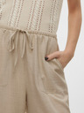 Vero Moda Beige Damenjeans mit weitem Bein Vero Moda