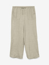 Vero Moda Beige Damenjeans mit weitem Bein Vero Moda