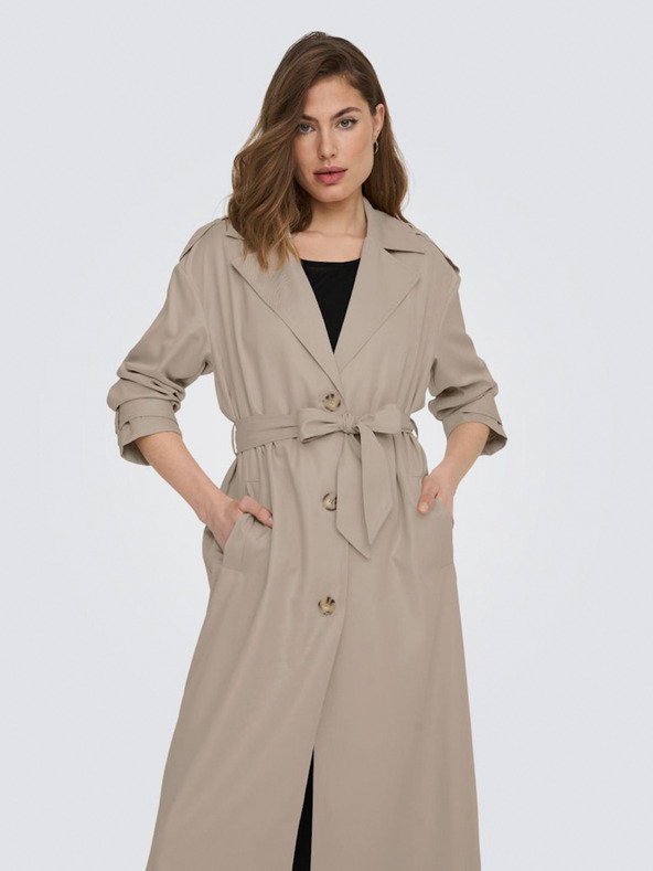 ONLY Beigefarbener Damen Trenchcoat ONLY