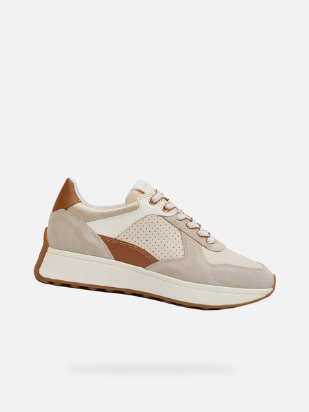 Geox Creme Damen Geox Amabel Turnschuhe
