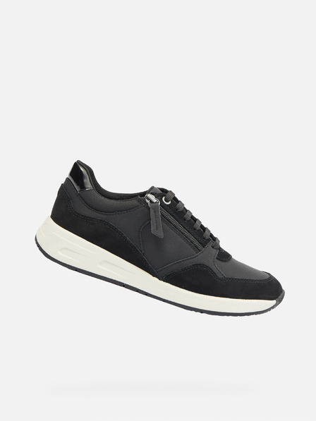 Geox Schwarze Damen Geox Bulmya Turnschuhe