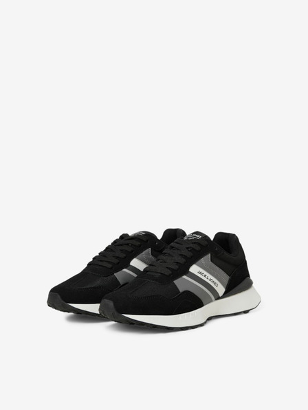 Jack & Jones Graue und schwarze Jack & Jones Herrenturnschuhe