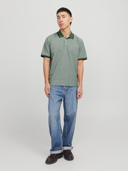Jack & Jones Grünes Herren-Polohemd Jack & Jones