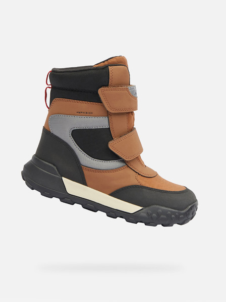 Geox Braun Jungen Winterschuhe Geox Trekkyup B ABX