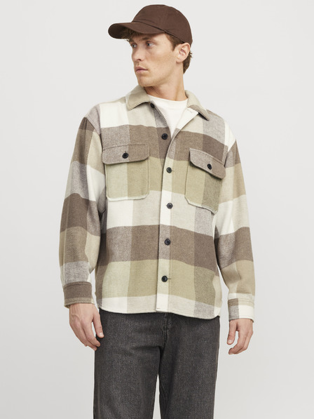 Jack & Jones Braun-beige Herren Jack & Jones Bradley kariertes Hemd