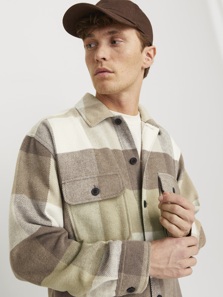 Jack & Jones Braun-beige Herren Jack & Jones Bradley kariertes Hemd