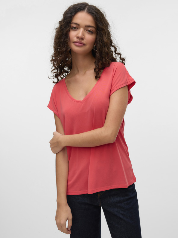 Vero Moda Orangefarbenes Damenhemd Vero Moda Filli