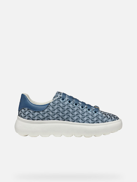 Geox Hellblaue Geox Spherica EC4.1 Damen Turnschuhe