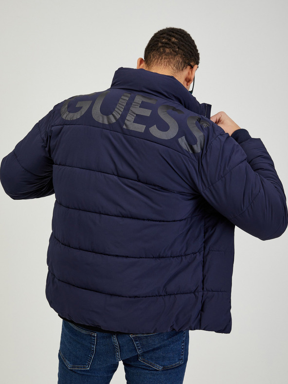 Guess Guess dunkelblaue gesteppte Winterjacke für Herren