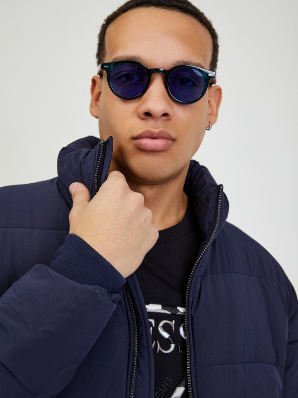 Guess Guess dunkelblaue gesteppte Winterjacke für Herren