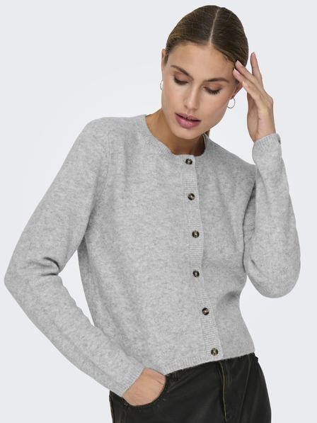 Jacqueline de Yong Hellgraue Damen Strickjacke JDY Chloe