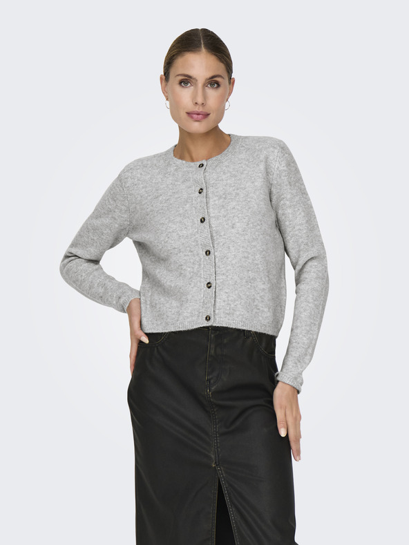 Jacqueline de Yong Hellgraue Damen Strickjacke JDY Chloe