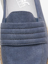 Rieker Dunkelblaue Damen-Wildleder-Slipper Rieker
