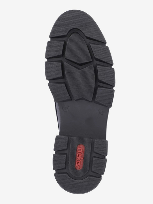 Rieker Schwarz Damen Leder Loafers Rieker