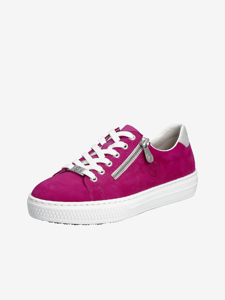 Rieker Dark Pink Damen Wildleder Turnschuhe Rieker