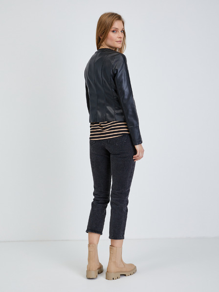 Orsay Schwarze Damen Lederjacke ORSAY