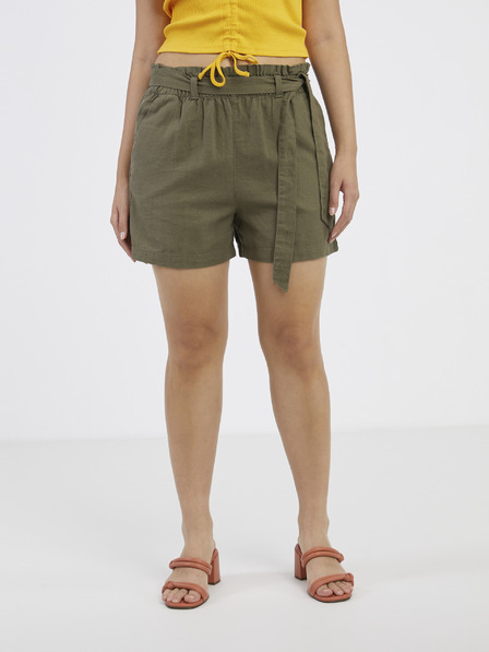 Jacqueline de Yong JDY Say Khaki Leinen Shorts