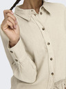 Jacqueline de Yong Beige Damen Leinenhemd JDY Say