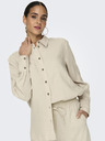 Jacqueline de Yong Beige Damen Leinenhemd JDY Say
