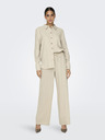Jacqueline de Yong Beige Damen Leinenhemd JDY Say