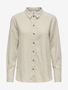 Jacqueline de Yong Beige Damen Leinenhemd JDY Say